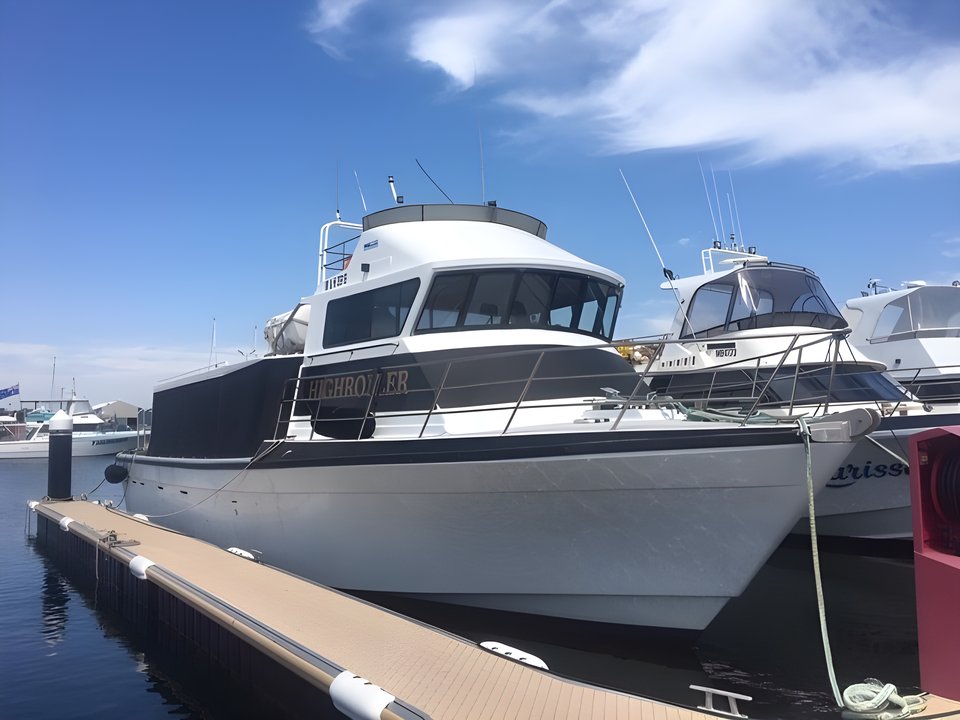 Highroller 60ft day cruiser for hire in Perth