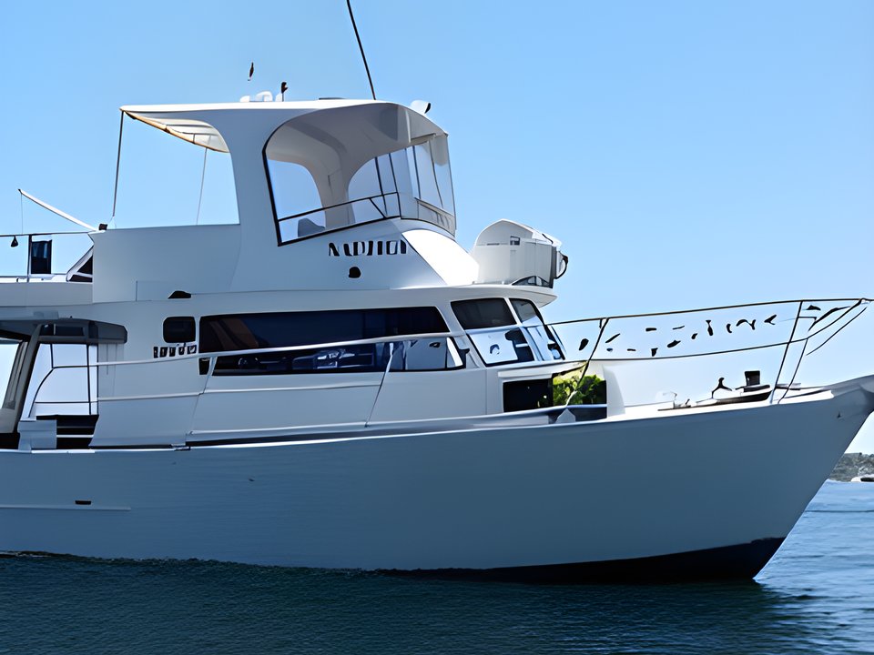 Nautica 50ft flybridge party cruiser for boat hire in Perth
